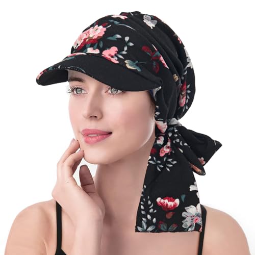 XYIYI Flower Chemo Headwear for Womens Cancer Patients Head Scarf Chemotherapy Headwraps Hat