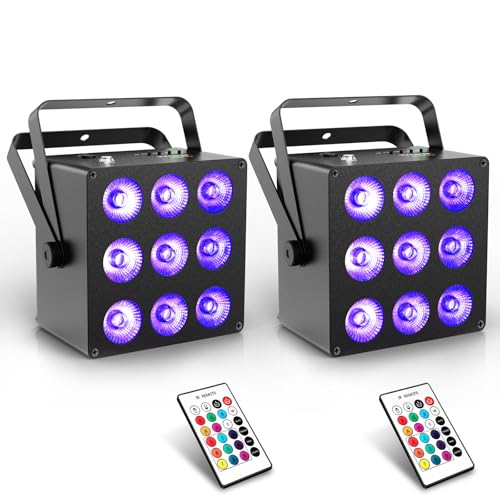 OPPSK 2-Pack RGBWA+UV Rechargeable