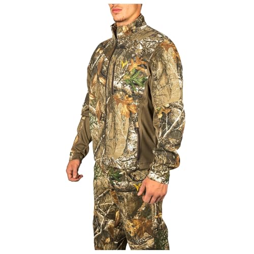 HOT SHOT Men’s Flannel Lined Camo Hunting Jacket – Camouflage Outdoor Jacket for Men4