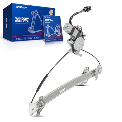 Image of KAX Front Left Power Window Regulator w /Motor Fit for Acura TSX 2004-2008 | Front Left Driver Side 748-046 Power Window Lifter Replaces 72250SECA02(2-Pin)
