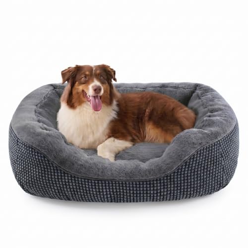 Image of Large Dog Beds Large Sized Dog, Washable Orthopedic Warming Soft Sleeping Durable with Anti-Slip Bottom
