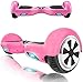 HappyBoard Hoverboard - 6.5" - Bluetooth - Motor 700 W - Velocidad 15 km/h - LED - Patinete Eléctrico Auto-Equilibrio - para niños y Adultos - Rosa
