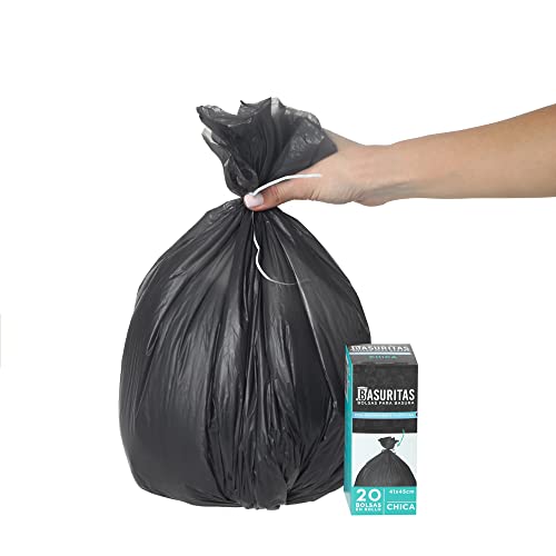 La Mejor Recopilación de Bolsas de basura Top 10. 43 Basuritas | 200 Bolsas de Basura Chicas de 41 x 45 cm (Pack 10x20)