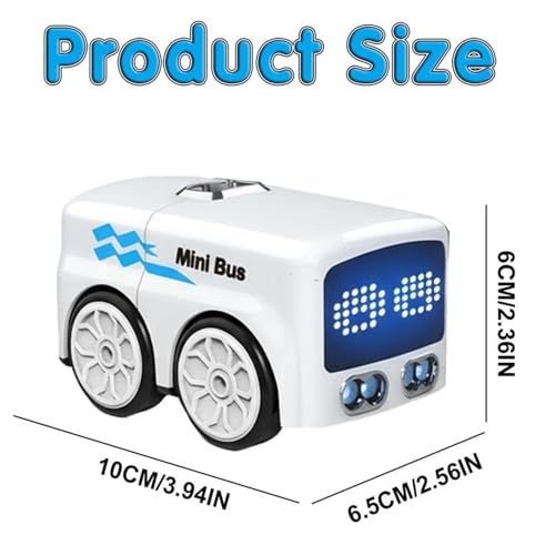 Image of Magic Mini RC Bus, 2.4 GHZ Inductive Car that Follows Drawn Line, Interactive Magic Mini Bus with Gestures Follow & Escape Modes, Ideal Present for 6+ Kids Boys Girls and Adults