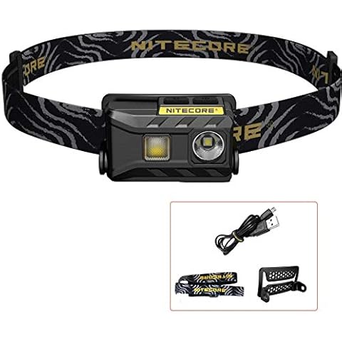 Nitecore NU25 Head Torch - 360 Lumen USB Rechargeable Headlamp - Lightweight Waterproof Head Torch with Red Light Cover