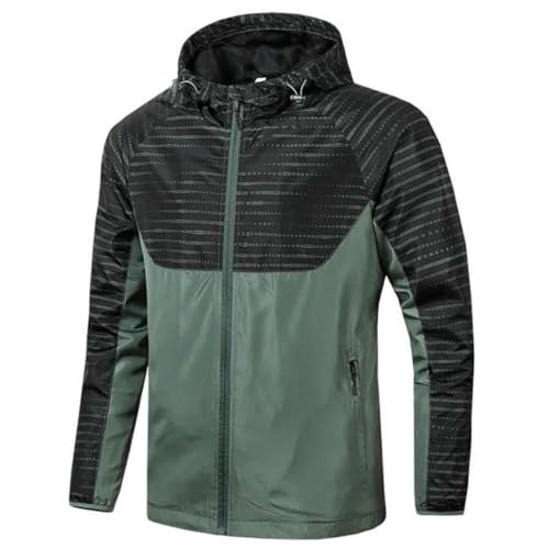 Men's Spring Thin Track Jacket Hooded Casual Cardigan Motorcycle Jacket Streetwear2