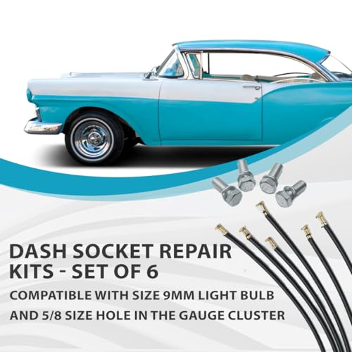 Kit Repuestos Socket Luz Tablero Vintage 9mm 6 Piezas miniatura 3