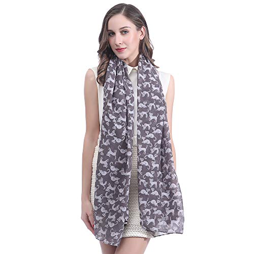 Lina & Lily Cat Animal Print Women's Scarf Shawl Wrap Lightweight4