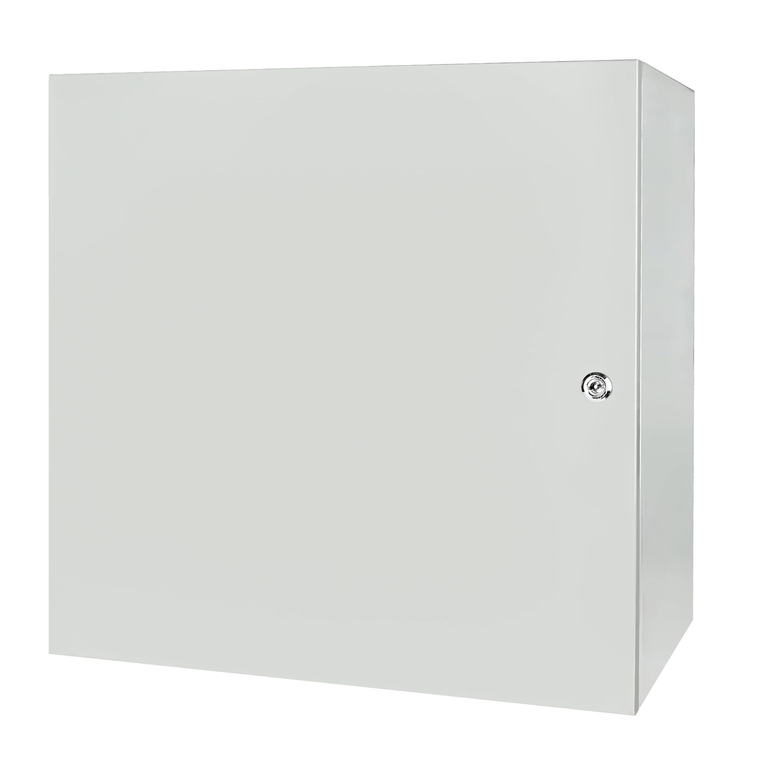 Outdoor Electrical Box Waterproof, NEMA 4 Steel Enclosure Box with Mounting Plate, Wall Mounted Lockable Electrical Junction Box for Indoor/Outdoor (24"x24"x8")