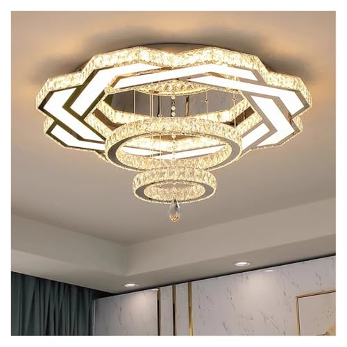 Chandelier en cristal de luxe au design nordique pour salon moderne
