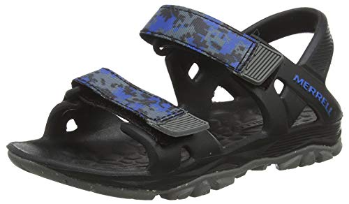 Merrell boys Hydro Drift Water Sandal, Black/Navy, 6 M US Big Kid
