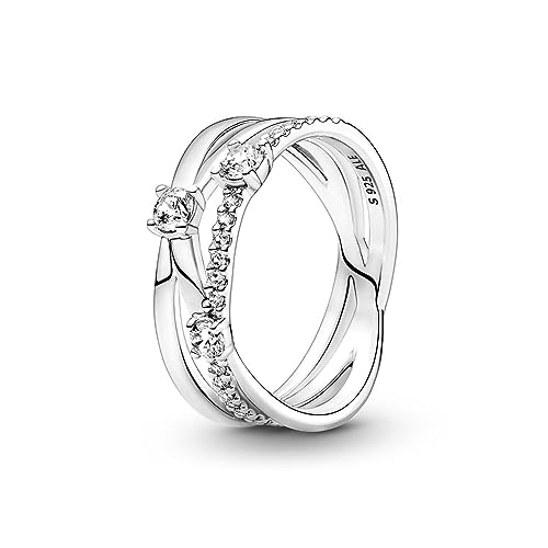Bague Anneau Triple PANDORA l'accessoire idéal pour illuminer votre style quotidien