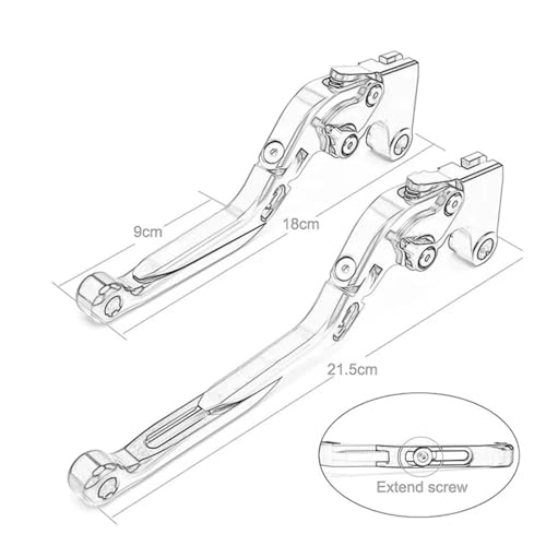 Palancas de embrague ajustables Vespa Sprint 150 Primavera GTS 300 CNC 5