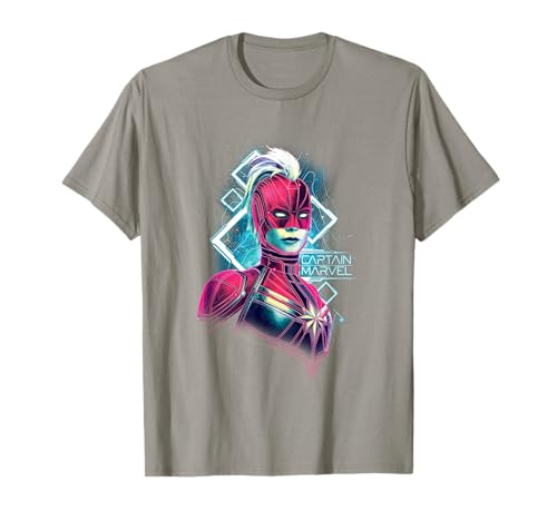 Captain Marvel Neon Warrior T-Shirt