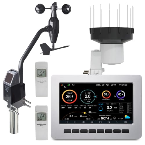 froggit HP1000SE PRO Single Sensor Edition (HP1000SE PRO Display con sensore interno + DP40 + DP80 + DP300) Wi-Fi Internet stazione meteo radio