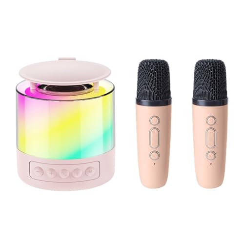 Máquina de karaoke, Máquina de karaoke para adultos - Altavoz de micrófono inalámbrico para máquina de karaoke con luz de cumpleaños