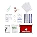 Roadside Emergency Car Kit with Jumper Cables - Car Essentials - Travel First Aid Kit, LED Flash Light, Rain Coat, Glow Stick, Safety Vest & More Ideal Emergency Kit for Car, Truck Or SUV (Large Kit)
