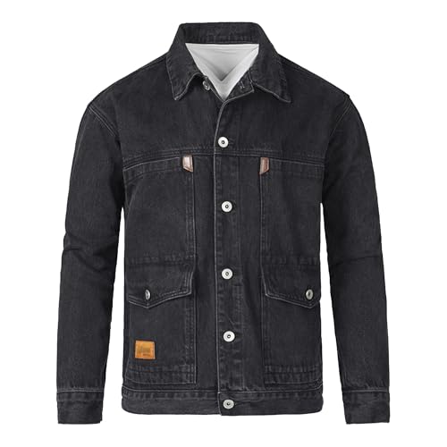 Chaqueta de mezclilla para hombre style casual miniatura 1
