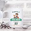 MUGFFINS Personalised Mug for DJ Man - in English - Property of - Funny Custom Gift for Colleagues - Ceramic 11oz Mug #1