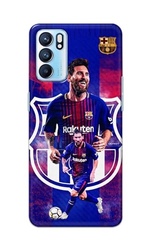 Image of Printed Hard Back Cover Case for Oppo Reno6 5G | Oppo Reno 6 5G Back Cover (Famous Football Player) -1111