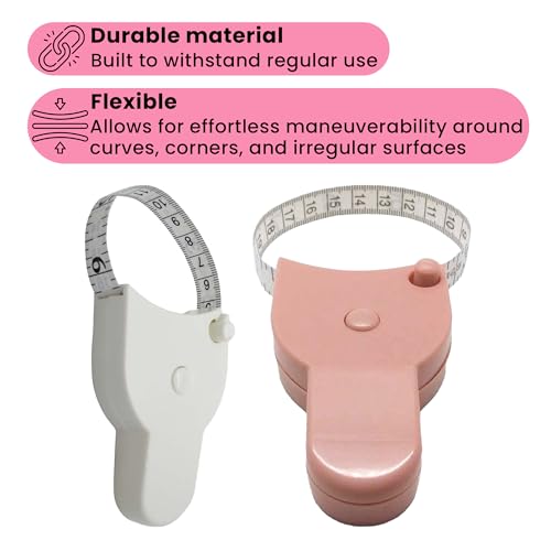 Set de 2 cintas métricas telescópicas para cuerpo y cintura miniatura 4