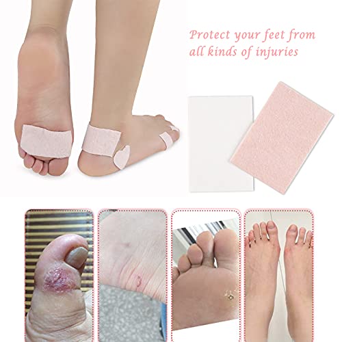 20 stuks Moleskin voetvulling, 4 stuks blisterkussens, blisterpreventie voor tenen, verlichten wrijving De1hiel patches… - Image 5