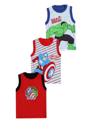 Image of BODYCARE Kids Boy's Regular Fit Vest | 100% Cotton| Skin Friendly | Lightweight | Sleeveless Designs | Cartoon Character | Pack of 3 Print