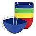 Zilpoo 12 Pack – Reusable Hard Plastic Cereal | Soup Bowls 20 oz. Unbreakable Microwave | Dishwasher Safe, BPA Free, Small Kids Fun Assorted Colors Set