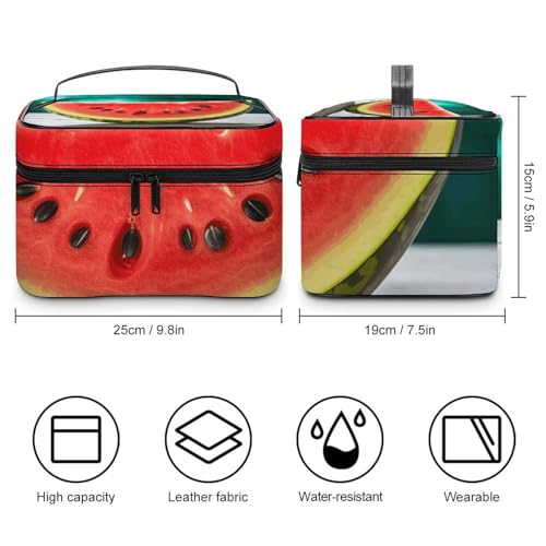 Foldable Travel Luggage Bag for Men And Women, Dry And Wet Separation Portable Travel Luggage Bag, Watermelon with Smiley Printed Waterproof Sports Luggage Bag, Fitness Bag2