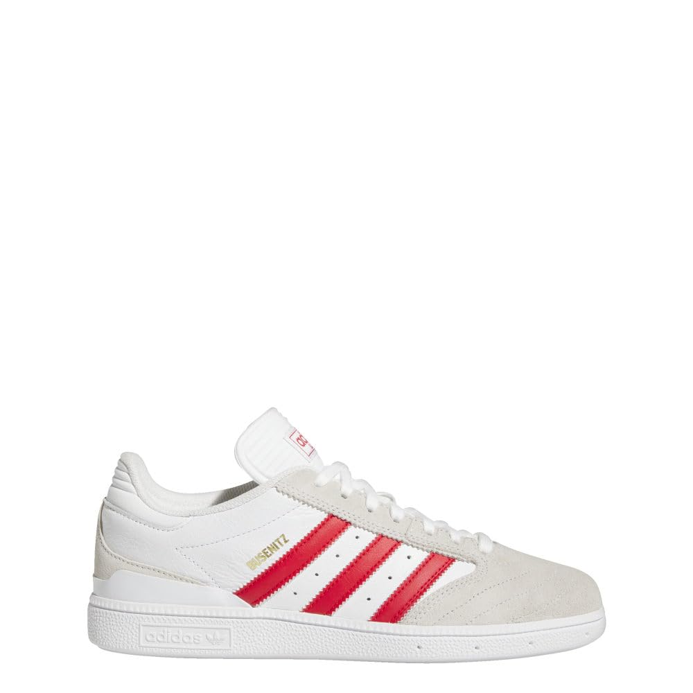 Adidas Busenitz Shoes - White/Better Scarlet/Gold Metallic - 10.5