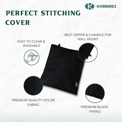 Image of KHOOBREZ Digital Weight Machine Cloth Cover Dust and Waterproof Washable for Major Brand A Weighing Scale D-WM(Black)