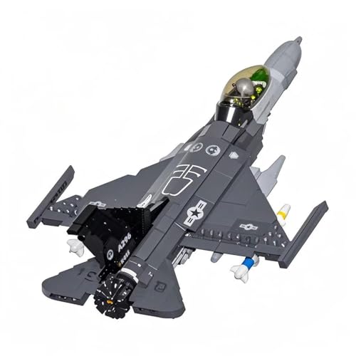 KALAPINK F16 Fighter Jet Model, Military Plane Building Blocks Set (521 Pieces) for Army Airplane Lovers, Kids (8+Years) and Adults