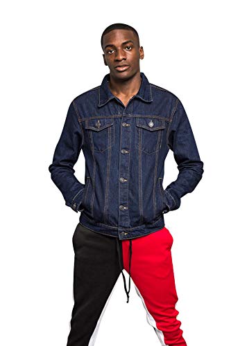 Image of VICTORIOUS Men's Distressed Denim Jacket