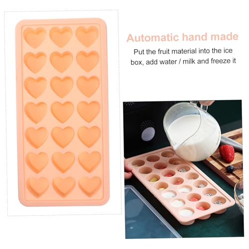 Molde Silicona Corazón para Cubos de Hielo Rosa miniatura 7