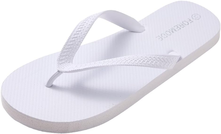 Slim Flip Flops for Women Beach Rubber Shower Shoes Basic Thong Sandals Super Lightweight for Beach, Shower, and Everyday Wear