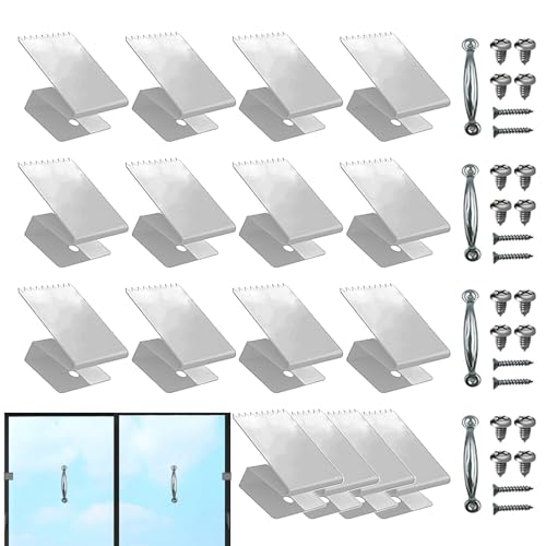 Clips para ventanas de tormenta reutilizables y sujetadores de fijación para un montaje firme 8