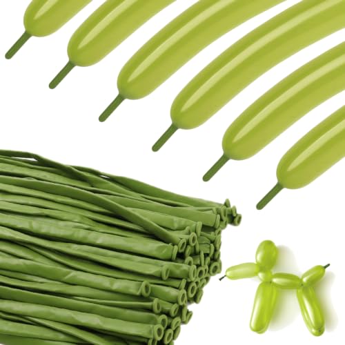 Image of Sage Green 260 Balloons - Long Balloons for Balloon Arch & Party Decor