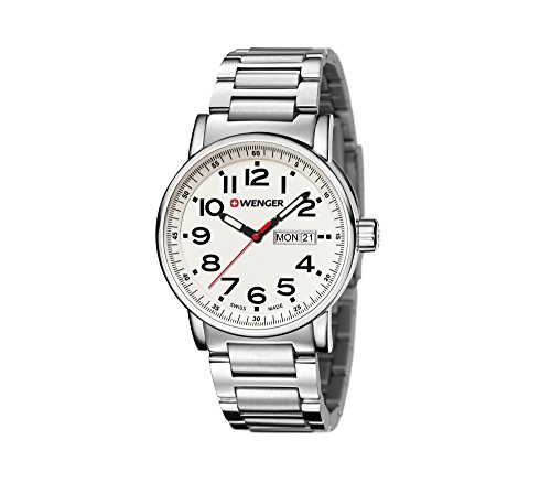 Wenger Herren Armbanduhr Datum klassisch Quarz Edelstahl 01.0341.102