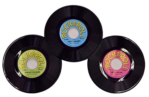 Plastic Records Party Accessory (1 count) (3/Pkg)