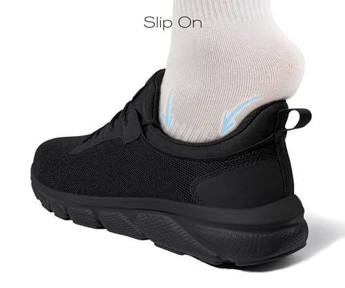 LARNMERN Steel Toe Shoes for Men Slip On Work Safety Sneakers Slip Resistant Comfortable Lightweight Cushion Construction Walking Tennis Shoes4