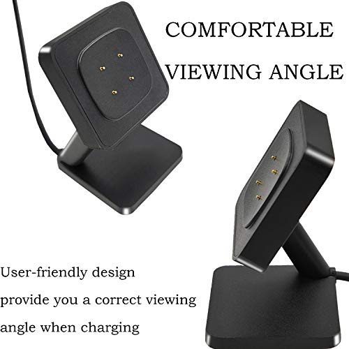 Rukuhot Charger Dock Compatible With Fitbit Sense/Sense 2/Versa 3/Versa 4,Magnetic Charger Stand With 3.1Ft Usb Cord,Charging Nightstands Fit For Fitbit Sense/Sense 2/Versa 3/Versa 4 Smartwatch thumb #4