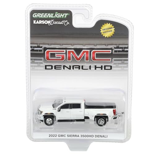 Replica 1:64 GMC Sierra 3500HD Denali Blanca miniatura 6