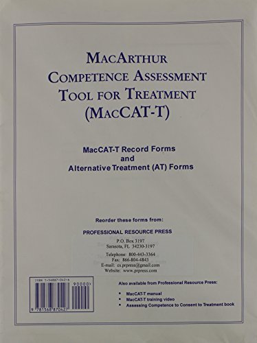 MacArthur Competence Assessment Tool for Treatment: Forms by Thomas ...