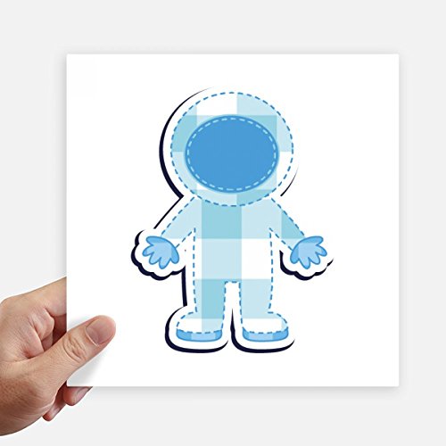Autocollant univers astronaute alien pour masquer rayures mur et customiser ordinateur