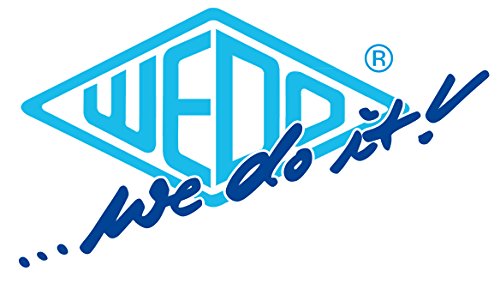 Wedo Règle de coupe avec bord en acier et insert en caoutchouc antidérapant, 30cm, 1
