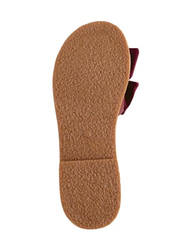 Image of Verdusa Women's Bow Flat Sandals Leather Open Toe Flats Summer Vacation Shoes Beach Sandals Outdoor Slippers