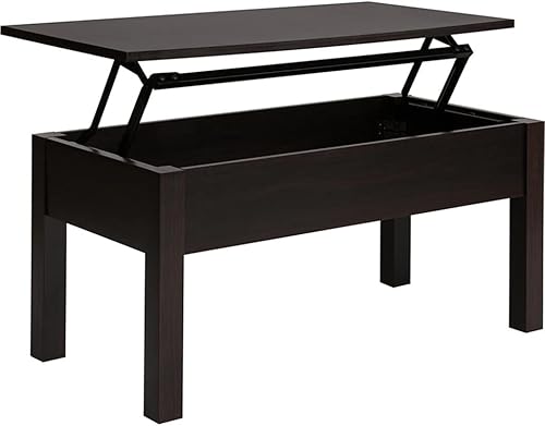 Mesas de café mesa de centro de madera mesa de centro con compartimento oculto estación de carga mesa central para sala de estar