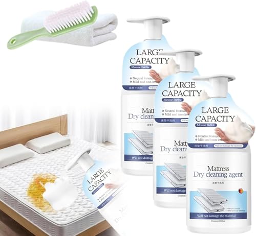 Limpiador de colchones, removedor de manchas de colchón potente 2025, elimina incluso manchas viejas sin esfuerzo, removedor de manchas extra fuerte para limpieza (3)