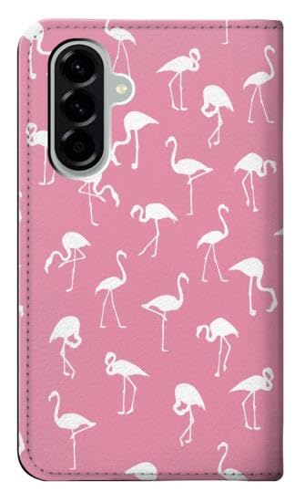 Housse cuir Samsung Galaxy A56 avec motif flamant rose chic - 2