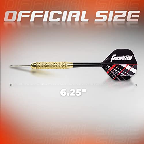 Franklin Sports Steel Tip Darts - 18 Gram Nylon Flight Dart Set - 6 Pack - image 3